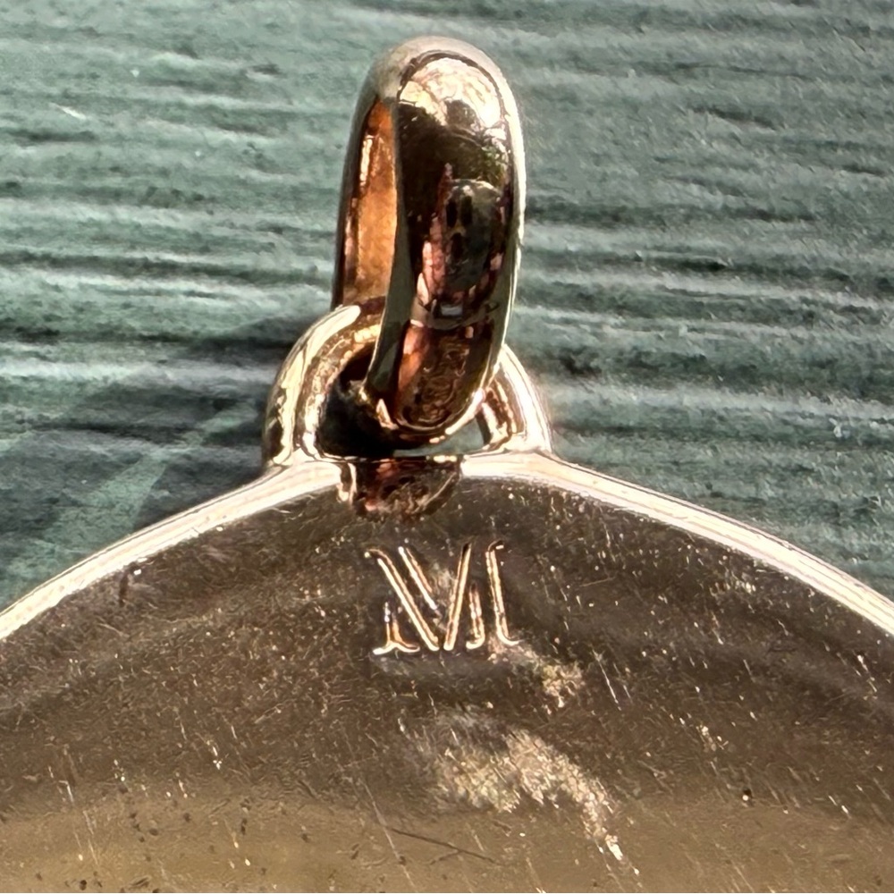 Monica Vinader Siren Round Pendant Charm 18k Rose Gold Vermeil - Picture 4 of 5